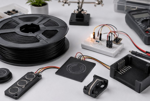 Conductive filament bemutatása: vezetőképes 3D nyomtatási anyag kisáramú projektekhez