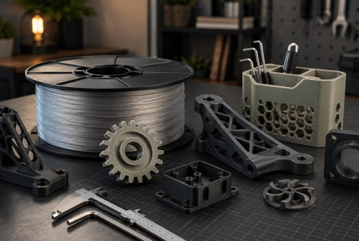 Glass Fiber filamentek bemutatása: PA-GF, PP-GF, PETG-GF és PC-GF 3D nyomtatáshoz