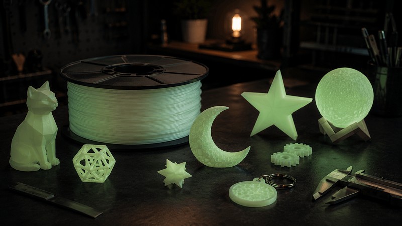 Glow in the dark filament bemutatása: sötétben világító 3D nyomtatási anyag