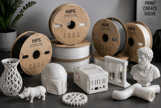 HIPS filament bemutatása: oldható supportanyag és jól utómunkázható 3D nyomtatási alapanyag