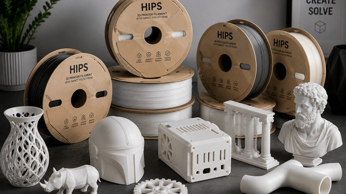 HIPS filament bemutatása: oldható supportanyag és jól utómunkázható 3D nyomtatási alapanyag