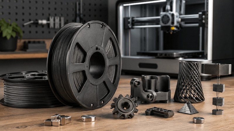 Magnetic filament bemutatása: mágneshez vonzódó vasporos PLA 3D nyomtatáshoz