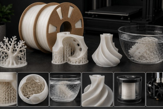 PVA és BVOH oldható támaszanyag bemutatása 3D nyomtatáshoz