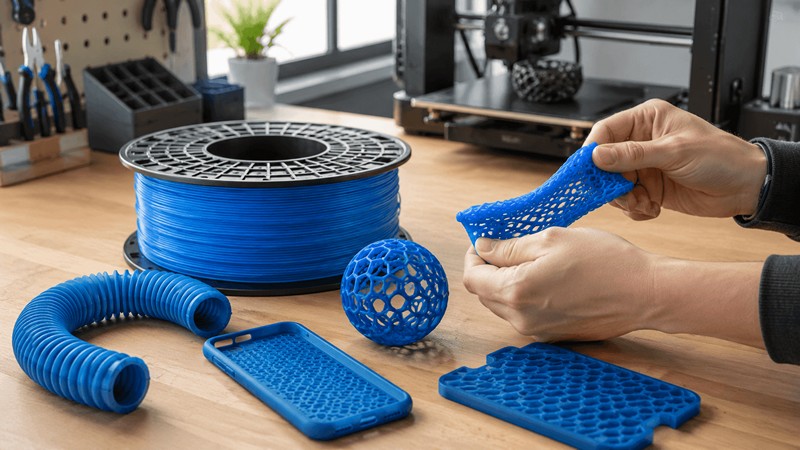 TPU filament bemutatása: rugalmas 3D nyomtatás előnyei és hátrányai