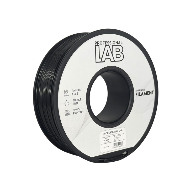 Profession Lab ABS+ filament, fekete - 1 kg