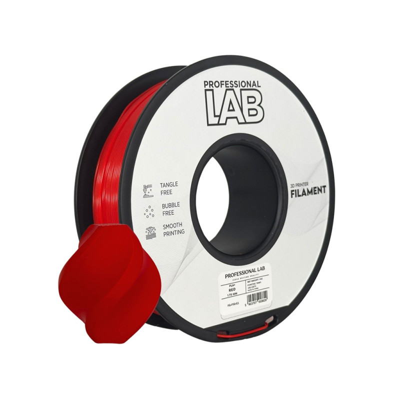 Profession Lab PLA+ filament, piros - 1 kg