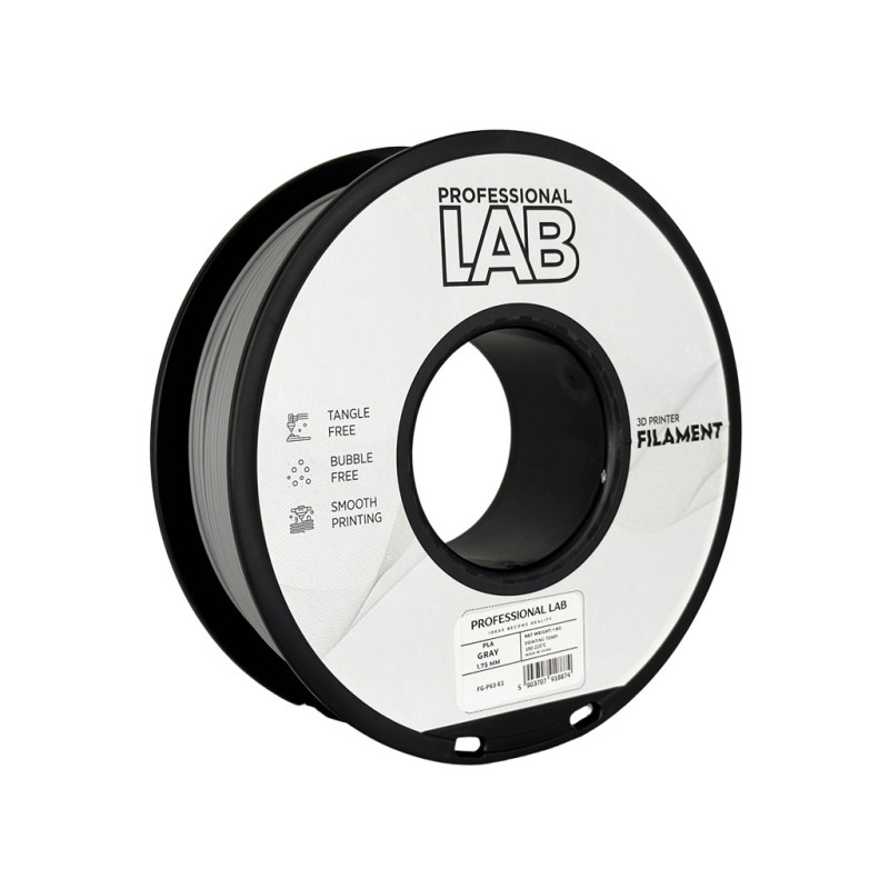 Professional Lab PLA filament, szürke - 1,75 mm / 1 kg