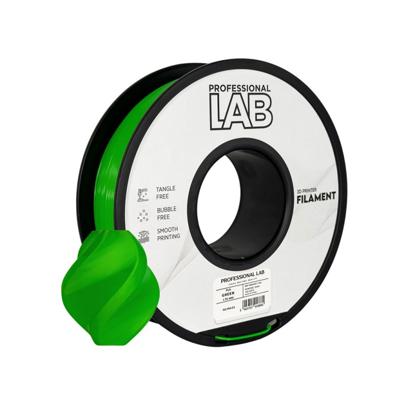 Professional Lab PLA filament, zöld - 1,75 mm / 1 kg