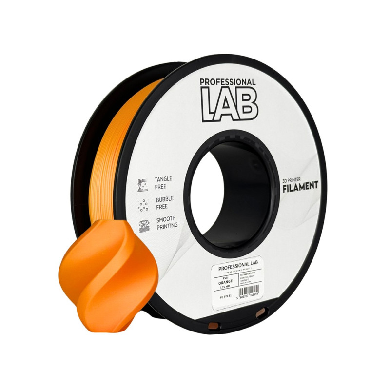 Professional Lab PLA filament, narancssárga - 1,75 mm / 1 kg
