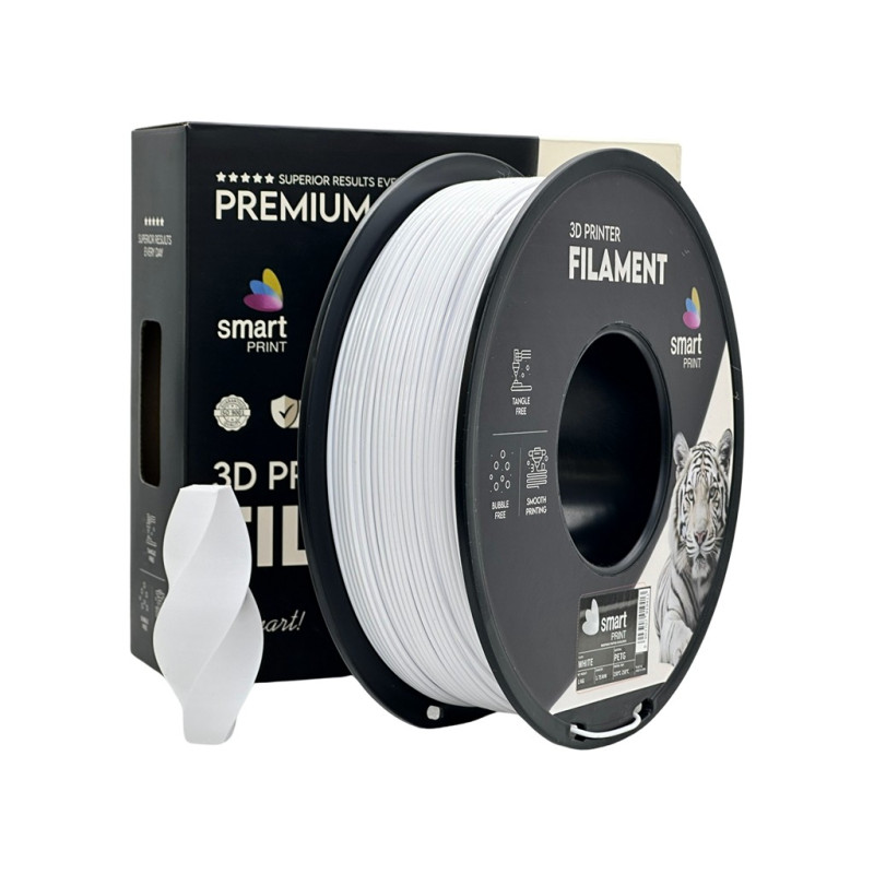 Smart Print PETG filament, fehér - 1 kg