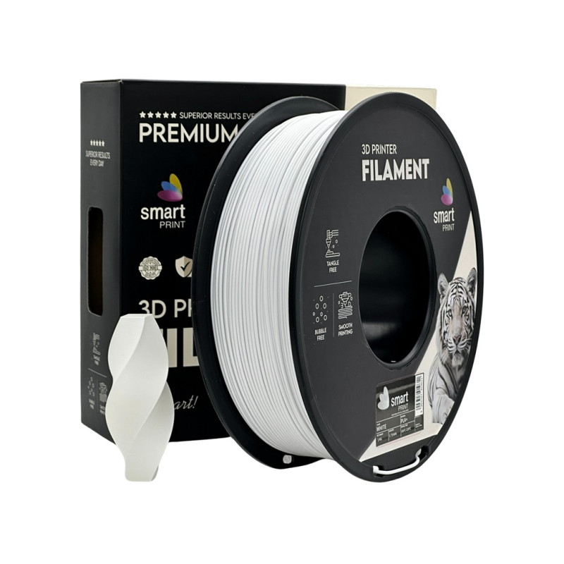 Smart Print PLA+ filament, fehér - 1 kg