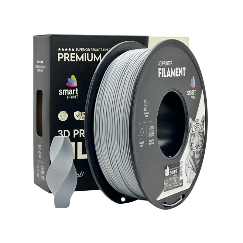 Smart Print PLA+ filament, ezüst - 1 kg