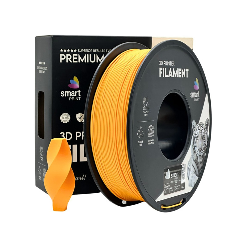 Smart Print PLA filament, narancssárga  - 1,75 mm / 1 kg